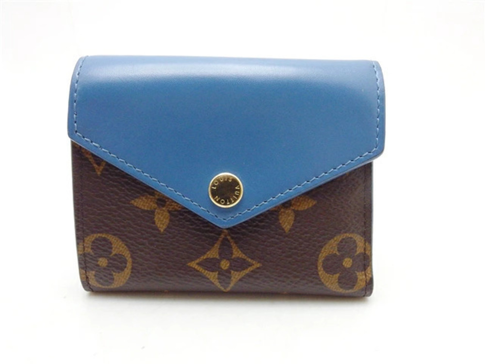 LOUIS VUITTON Wallet Portefeuille Zo Monogram Blue Jean
